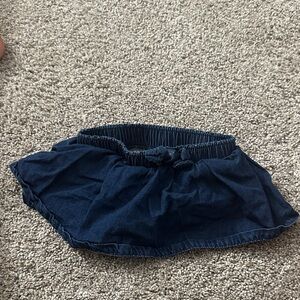 Baby girl denim skort skirt 0-3 months